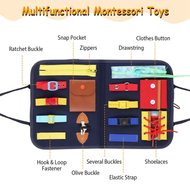 Kids Busy Board Sensory Activity Board Preschool Learning Toys