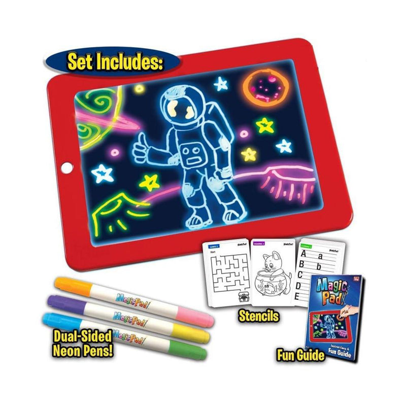 Luminescent Light Drawing Board 3D Magic Fluorescent Glow in Dark Painting  Pad Kid Graffiti Educational Toys