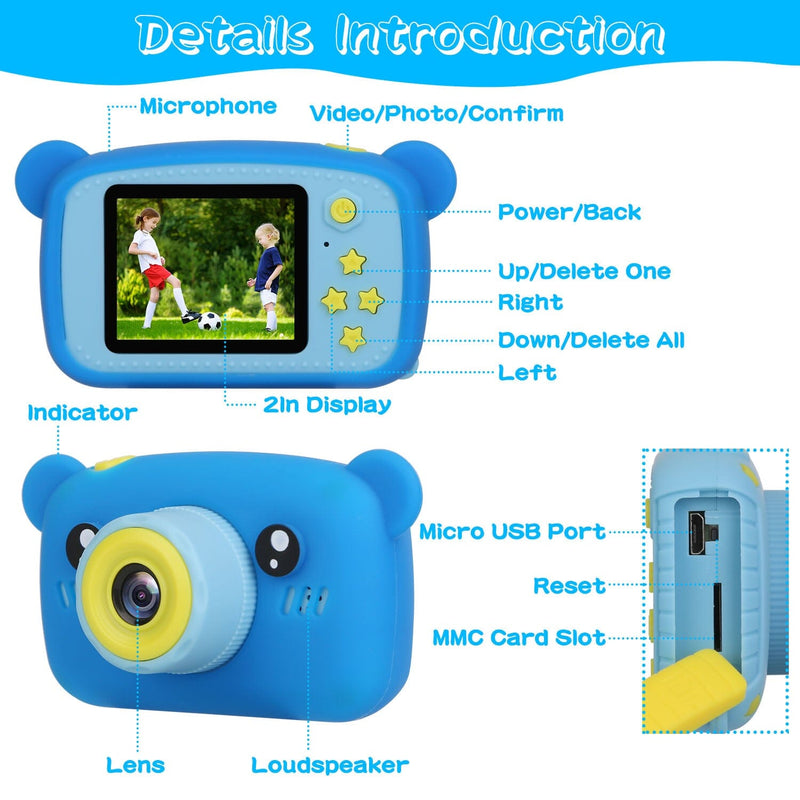 Kids Digital Camera with 2" Screen 4x Digital Zoom Toys & Games - DailySale
