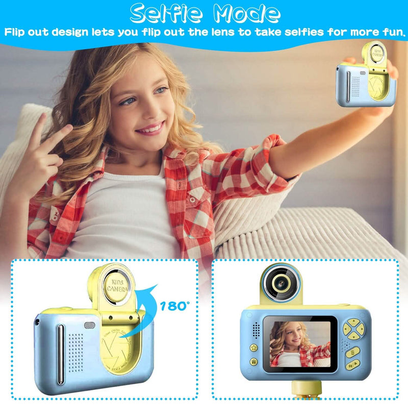 Kids Digital Camera with Flip Lens Cameras & Drones - DailySale