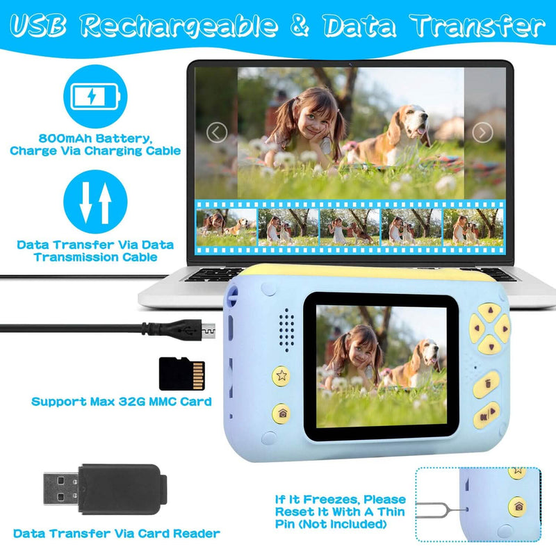 Kids Digital Camera with Flip Lens Cameras & Drones - DailySale