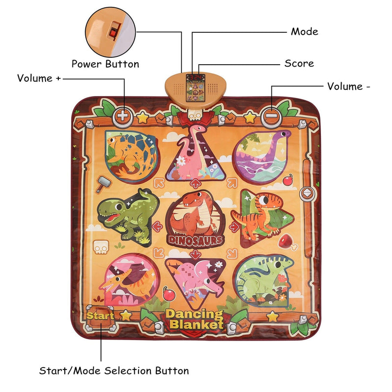 Kids Electronic Music Dance Pad with 6 Modes