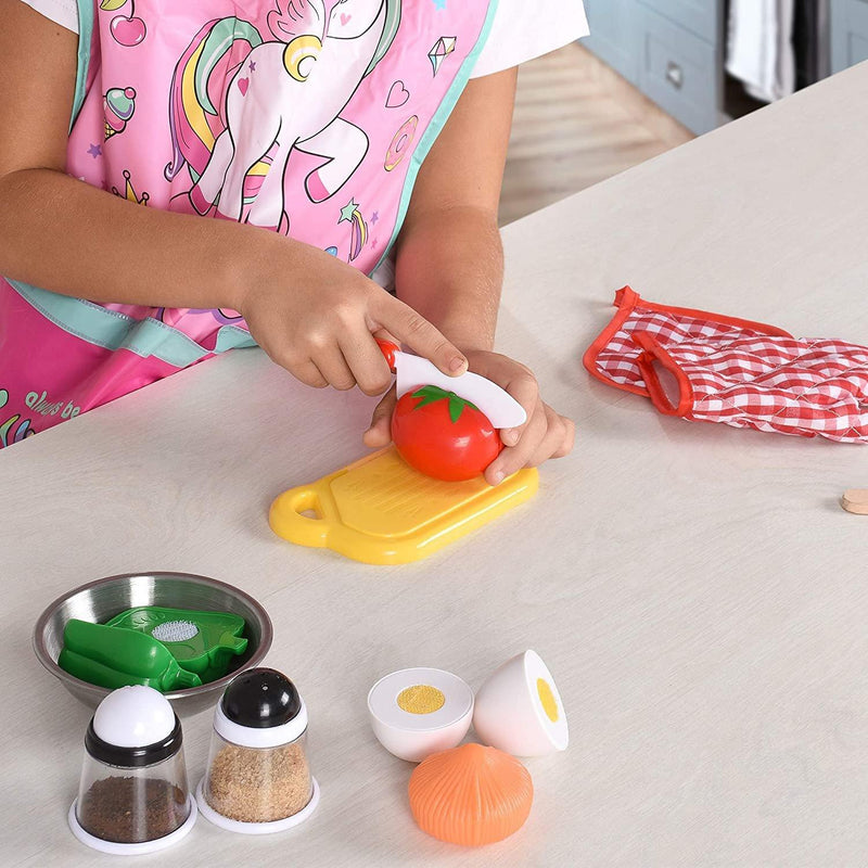 BRITENWAY Kids Kitchen Toy Set, Educational Kitchen Play