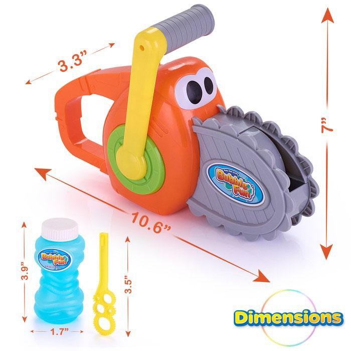 Kids Outdoor Bubble Chainsaw Blower - 500 Bubbles per Minute Toys & Games - DailySale
