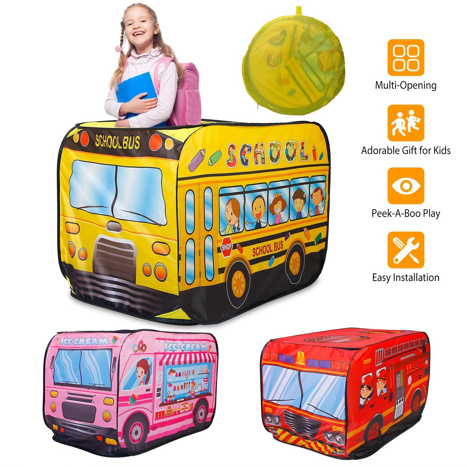 Kids Play Tent Foldable Pop Up Toys & Games - DailySale