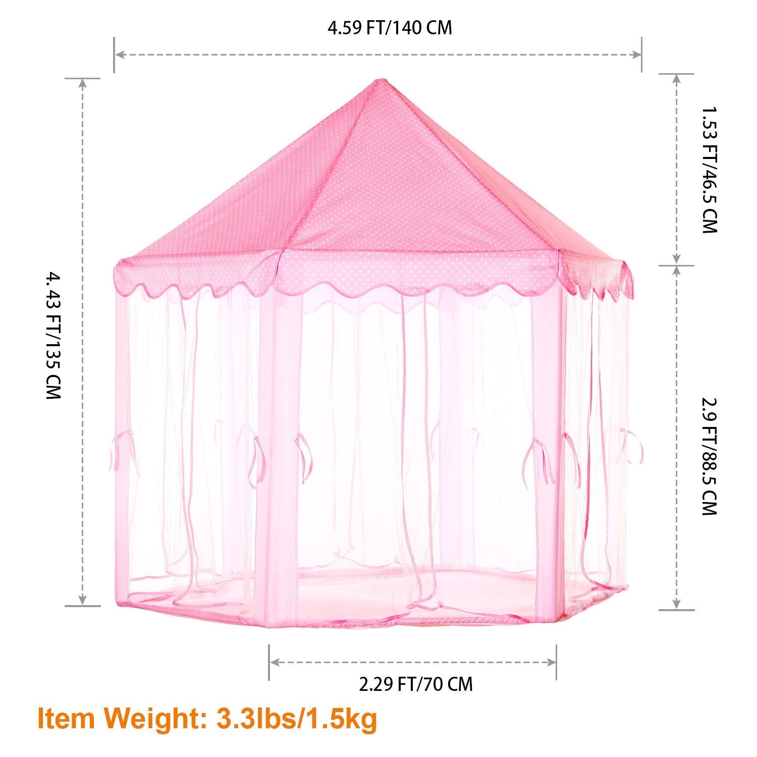 Kids Play Tent Princess for Girls Toys & Hobbies - DailySale