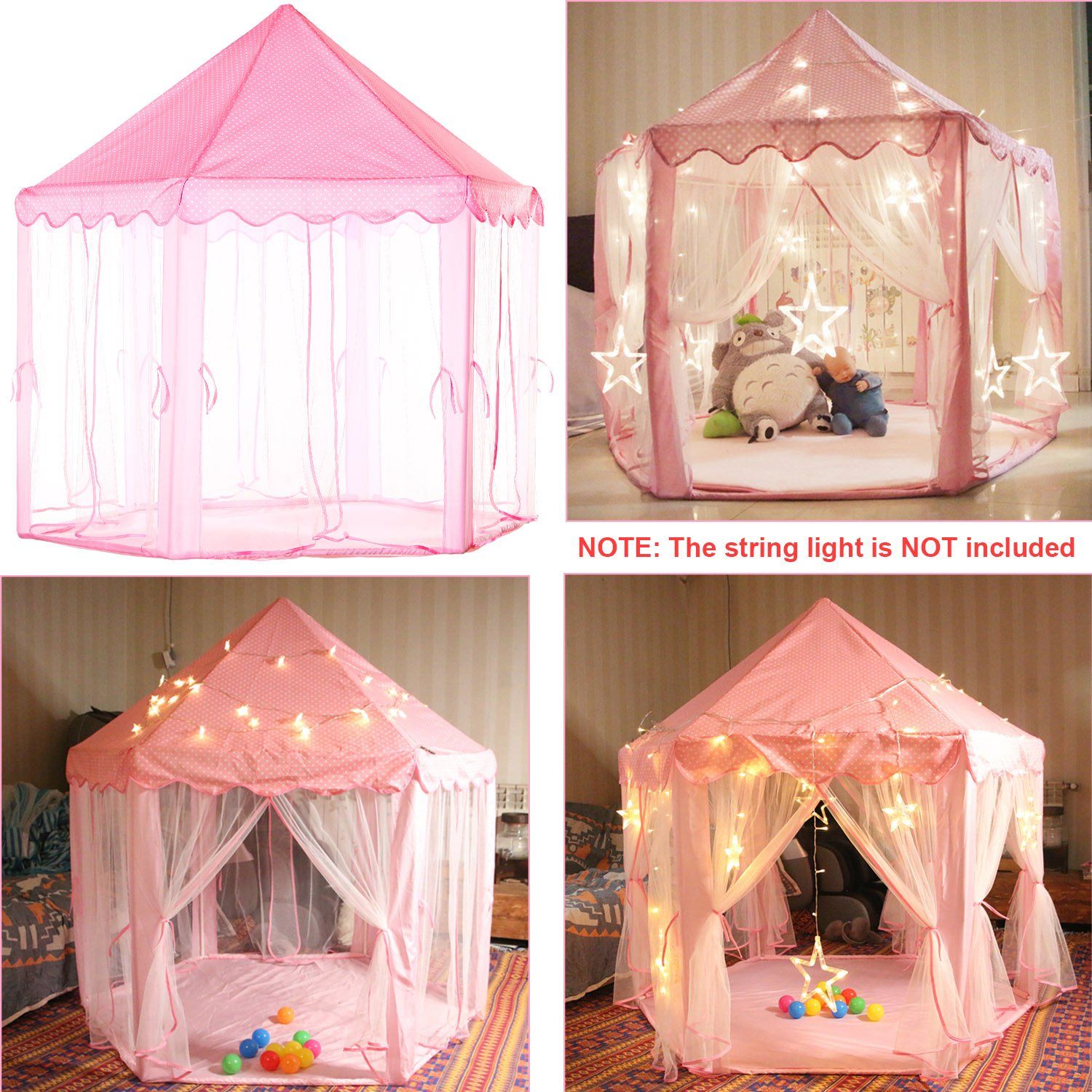 Kids Play Tent Princess for Girls Toys & Hobbies - DailySale