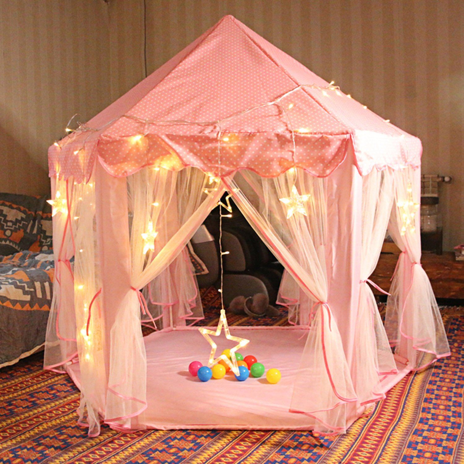 Kids Play Tent Princess for Girls Toys & Hobbies - DailySale