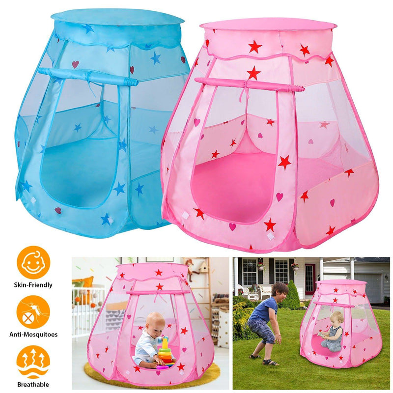 Kids Pop Up Prince Princess Toddler Play Tent Toys & Games - DailySale
