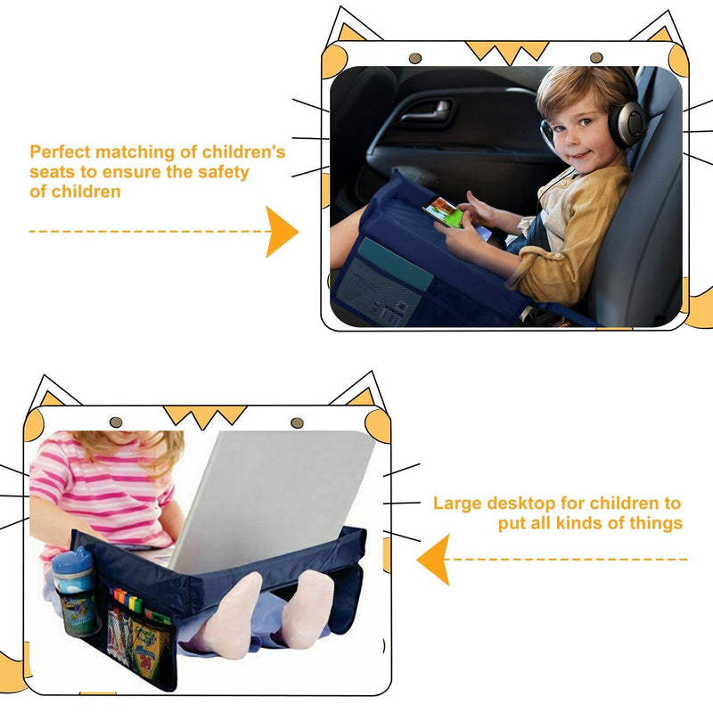 Kids Safety Travel Tray Waterproof Car Seat Automotive - DailySale