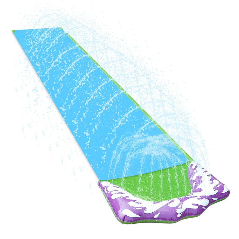 Kids Single Water Slide Lawn Surfing Racing Lane Slip Splash Spray Sprinkler Sports & Outdoors - DailySale