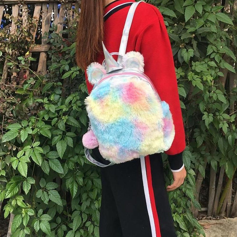 Kids Soft Tie-Dye Unicorn Backpack Bags & Travel - DailySale