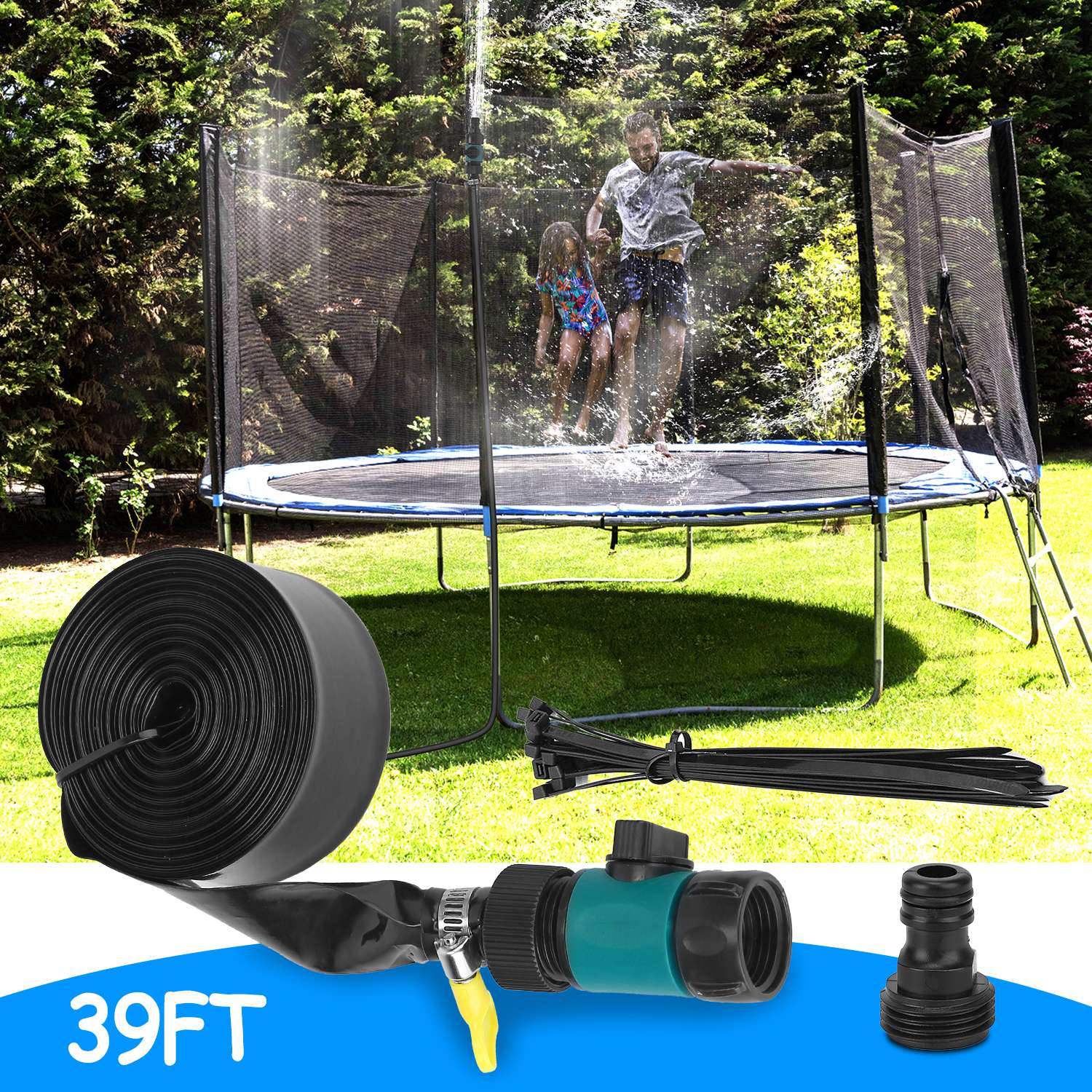 Kids Trampoline Sprinkler Outdoor Garden & Patio - DailySale