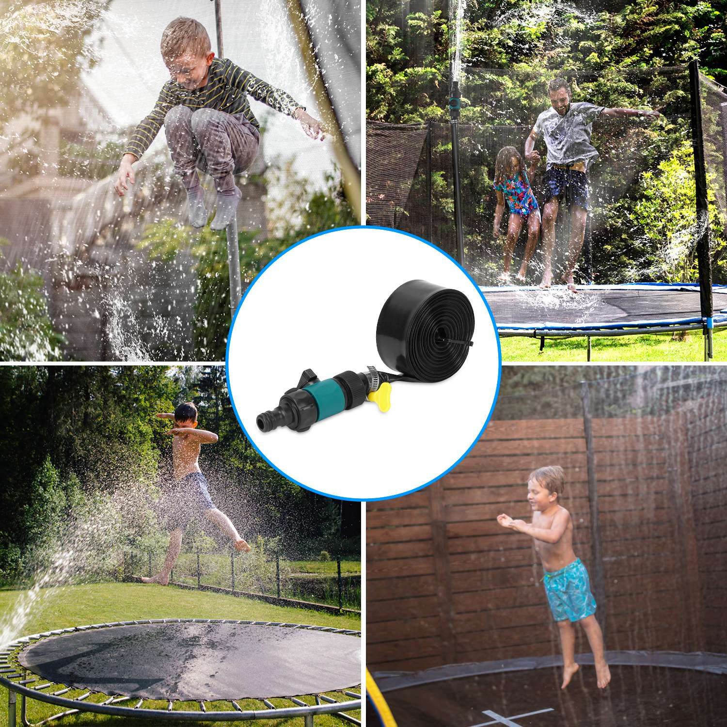 Kids Trampoline Sprinkler Outdoor Garden & Patio - DailySale