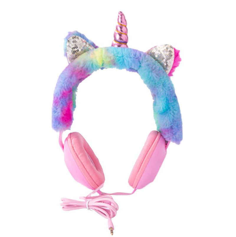 Kids Unicorn Headset with Microphone Headphones Pink - DailySale