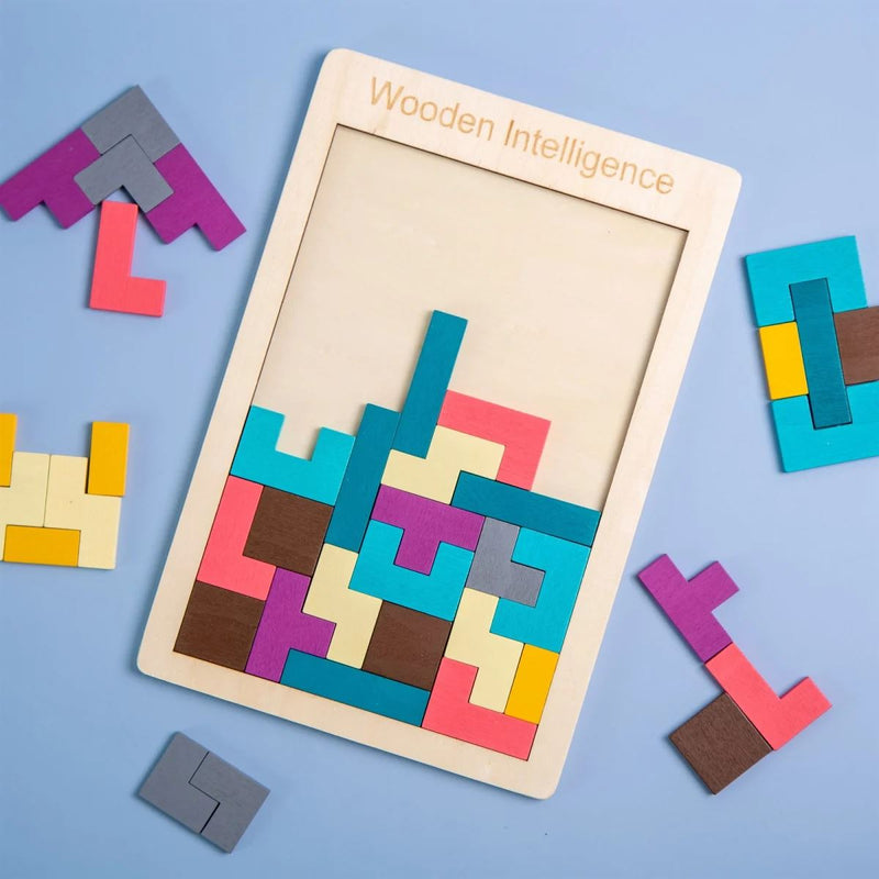 Kids Wood Logic Puzzle Toys & Hobbies - DailySale
