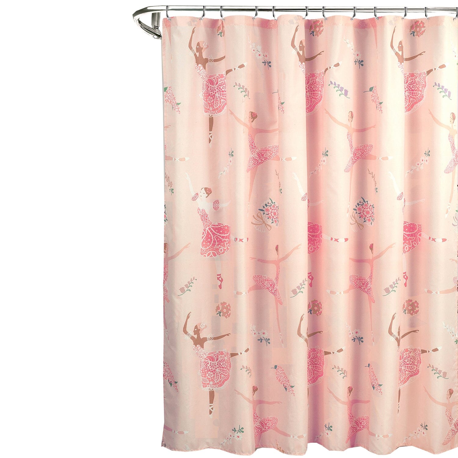 Kidz Mix Dancing Ballerinas Shower Curtain Bath - DailySale