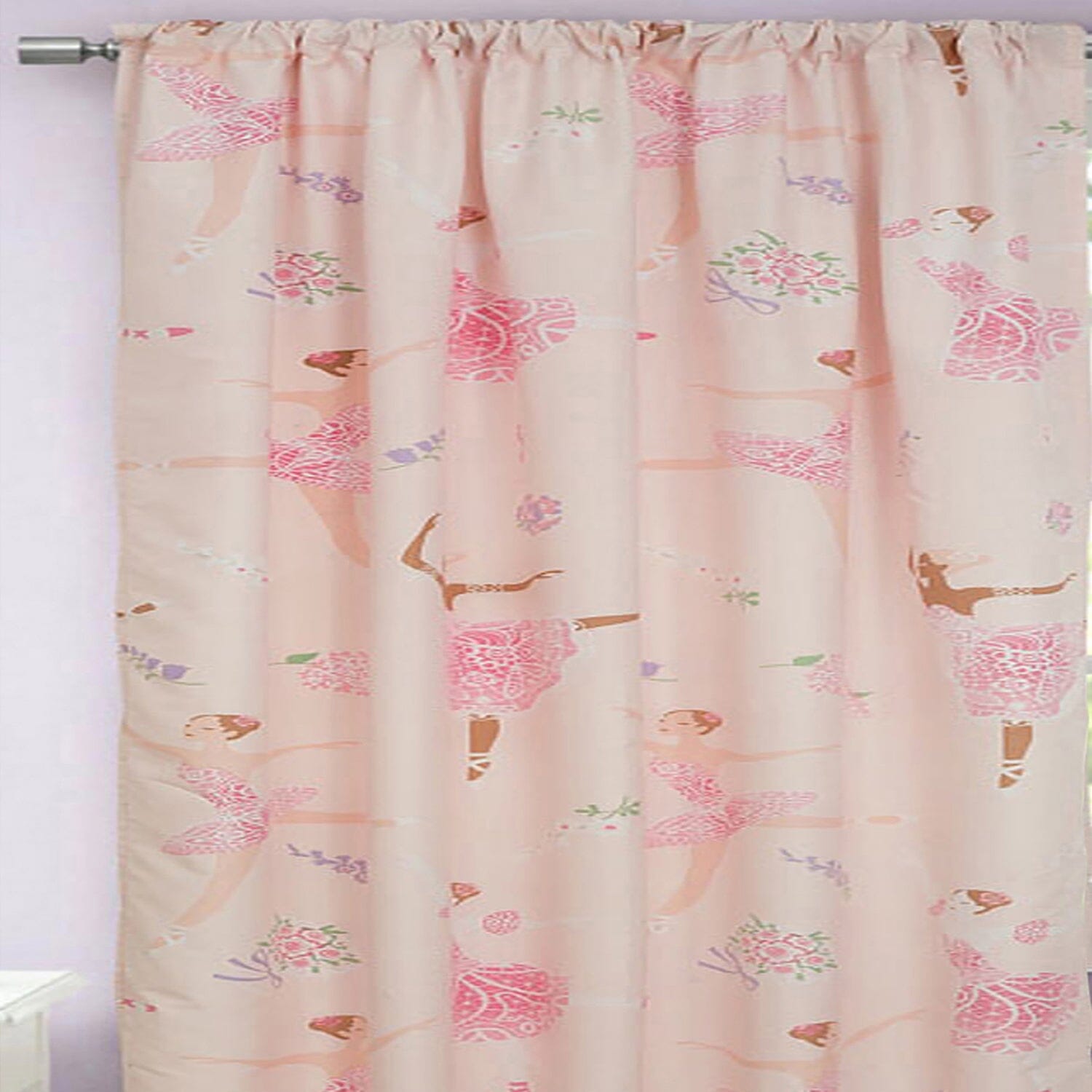 Kidz Mix Dancing Ballerinas Shower Curtain Bath - DailySale