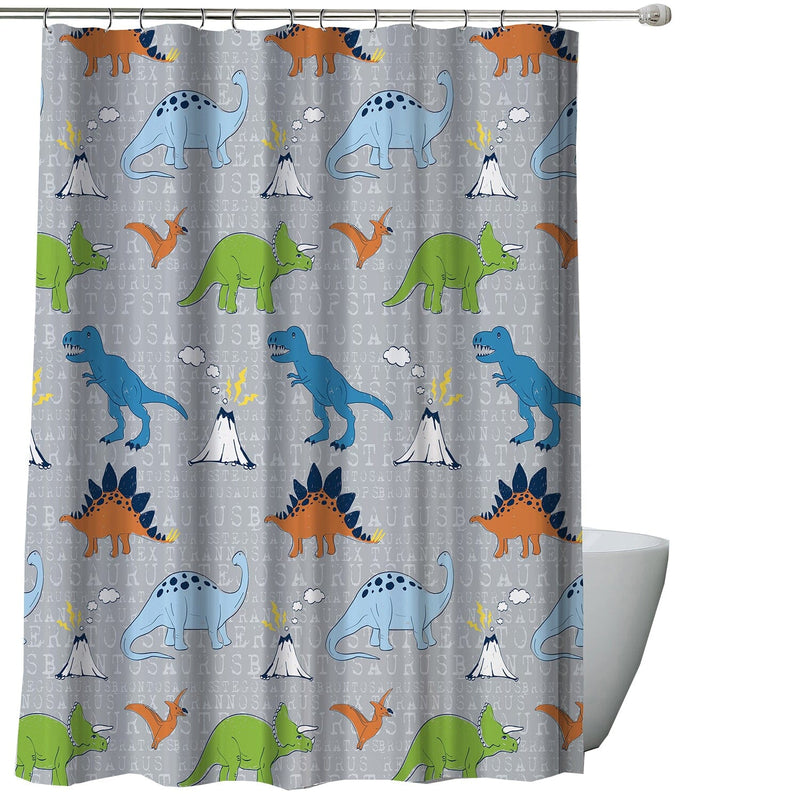 Kidz Mix Dinosaur Walk Shower Curtain Bath - DailySale
