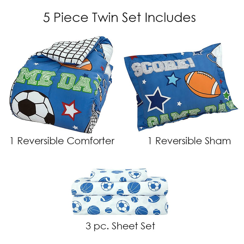 Kidz Mix Game Day Bed in a Bag Bedding - DailySale