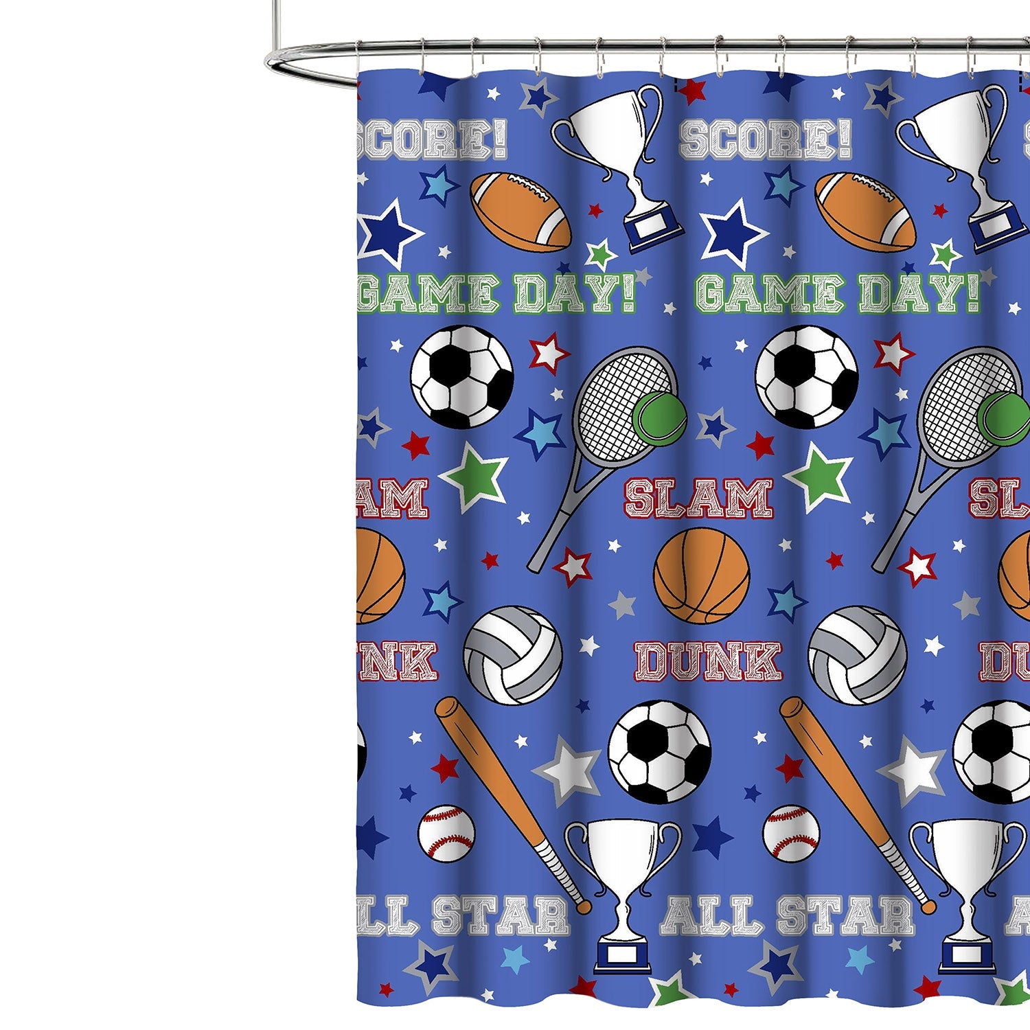 Kidz Mix Game Day Shower Curtain Bath - DailySale