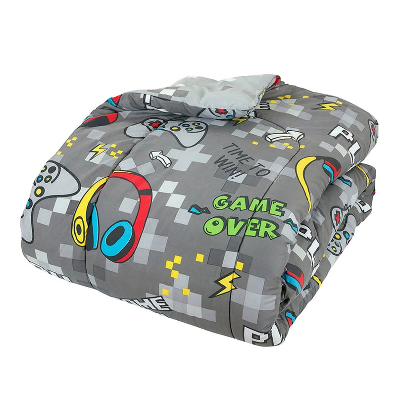 Kidz Mix Game On Glow-in-the-Dark Bed in a Bag Bedding - DailySale