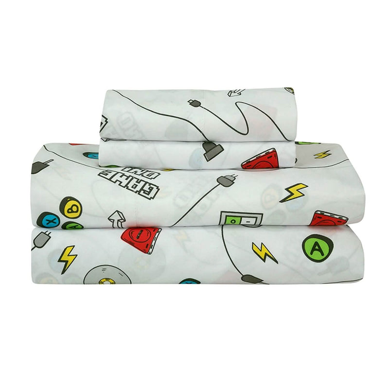 Kidz Mix Game On Glow-in-the-Dark Bed in a Bag Bedding - DailySale