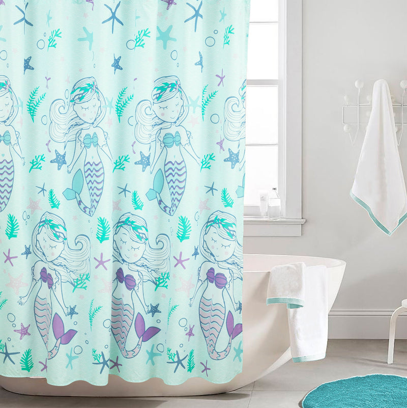 Kidz Mix Mystical Mermaid Shower Curtain Bath - DailySale