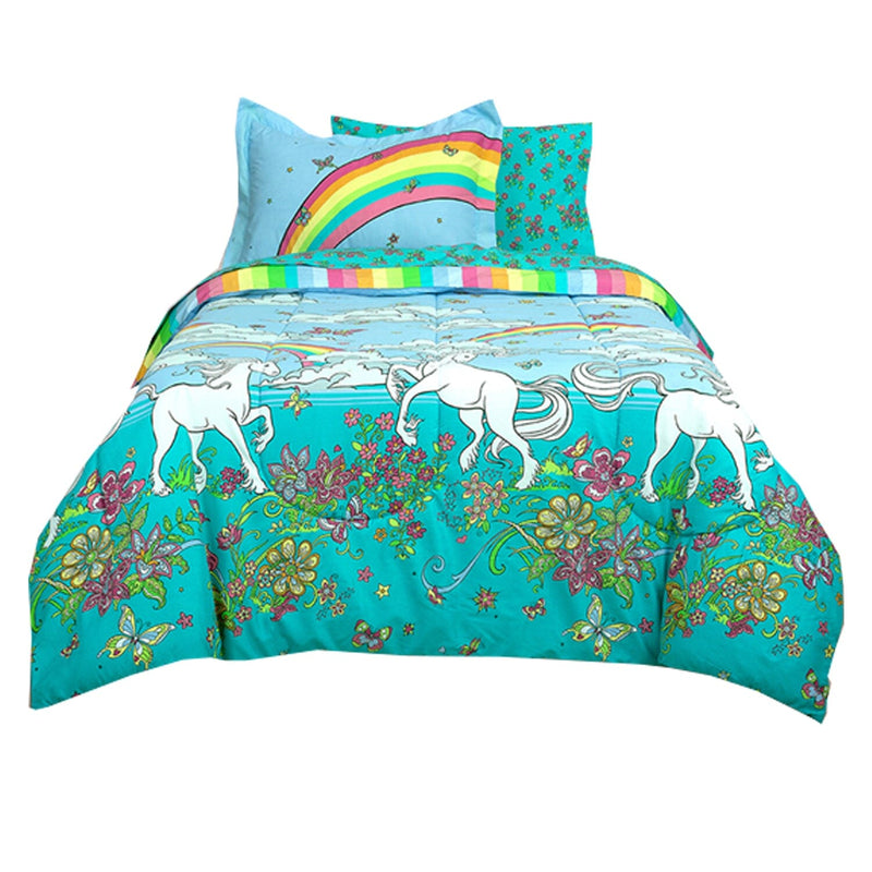 Kidz Mix Rainbow Unicorn Bed in a Bag Bedding Twin - DailySale