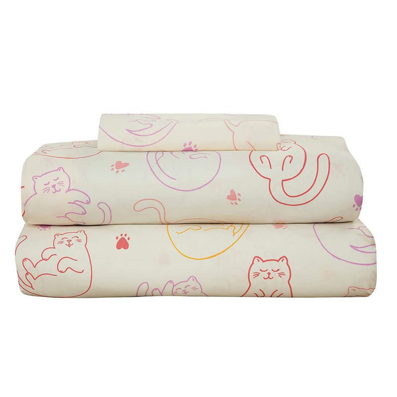 Kidz Mix Sleepy Cats Bed in a Bag Bedding - DailySale