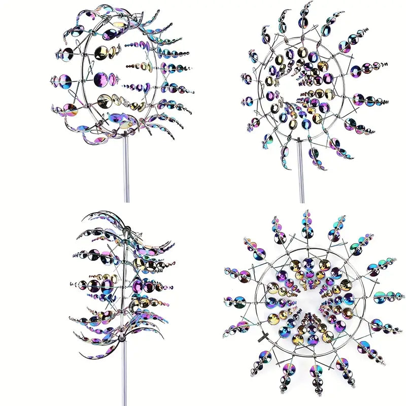 Kinetic Wind Sculptures & Spinners 3D Wind Spinner Wind Powered Wind Art Garden & Patio - DailySale