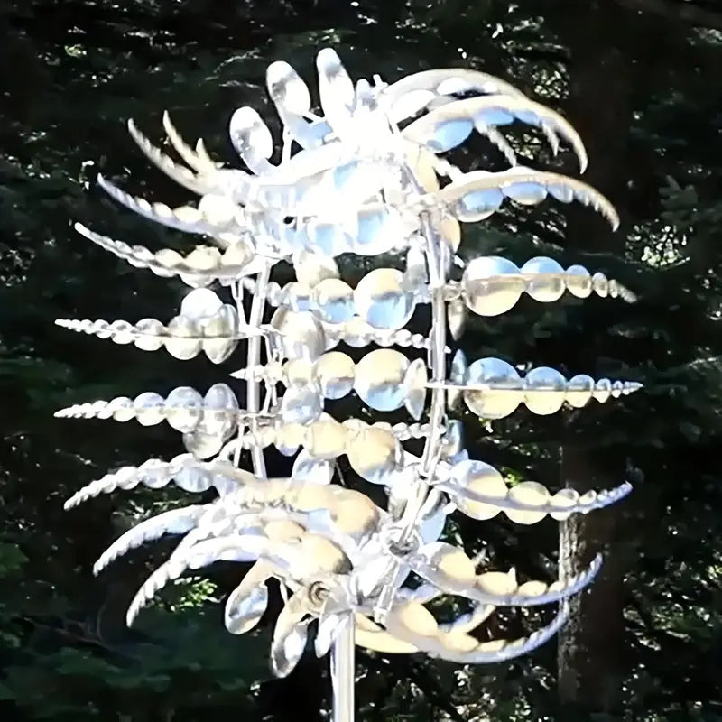 Kinetic Wind Sculptures & Spinners 3D Wind Spinner Wind Powered Wind Art Garden & Patio - DailySale