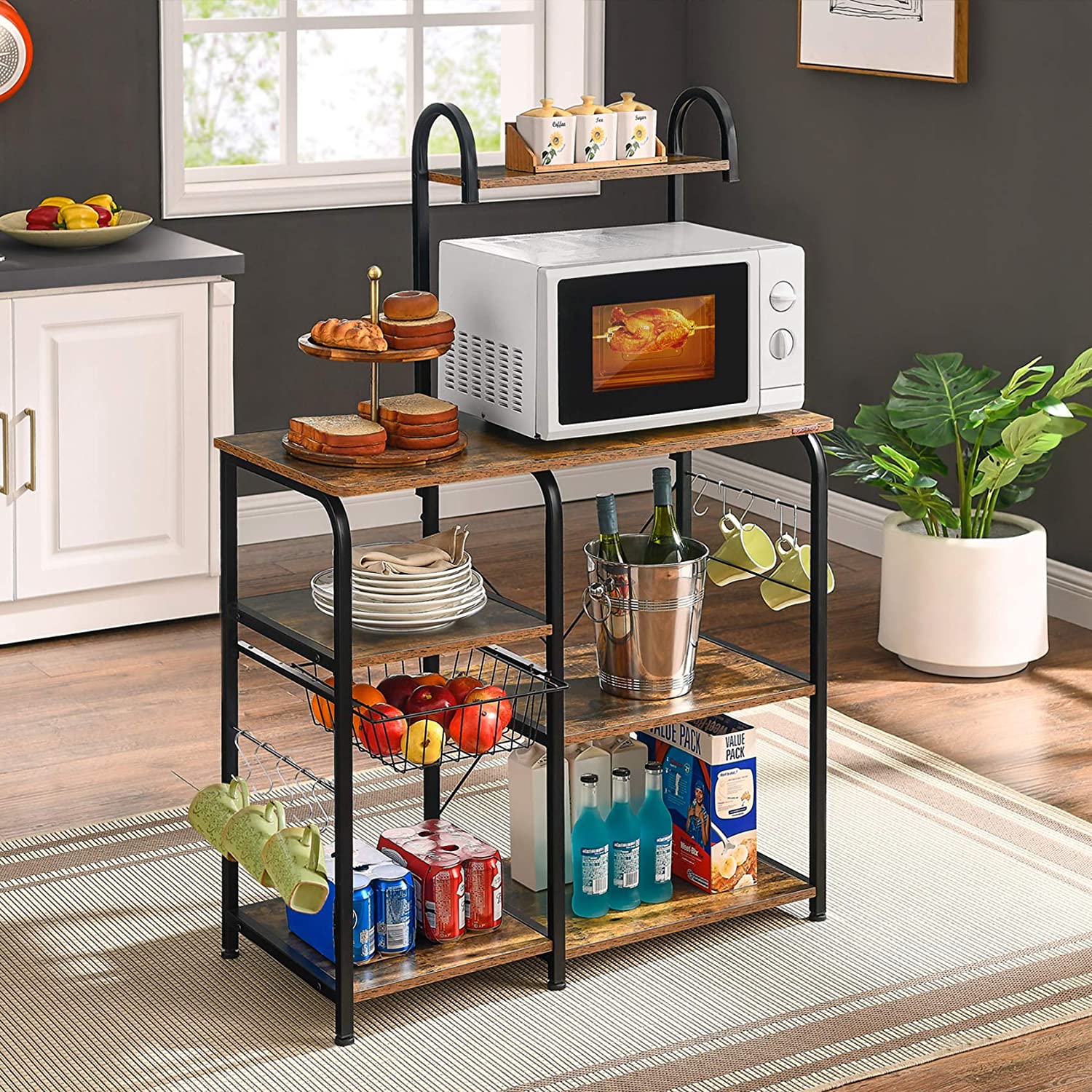 Kitchen Baker's Rack Utility Storage Shelf Kitchen Storage - DailySale