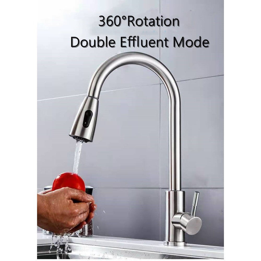 Kitchen Faucet Stainless Steel with Pull Down Sprayer Brushed Nickel Kitchen Tools & Gadgets - DailySale