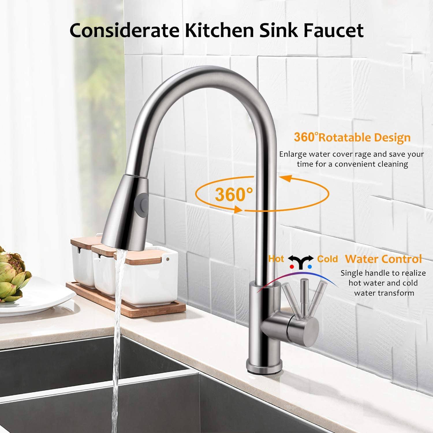 Kitchen Faucets Single Handle Kitchen Home Improvement - DailySale