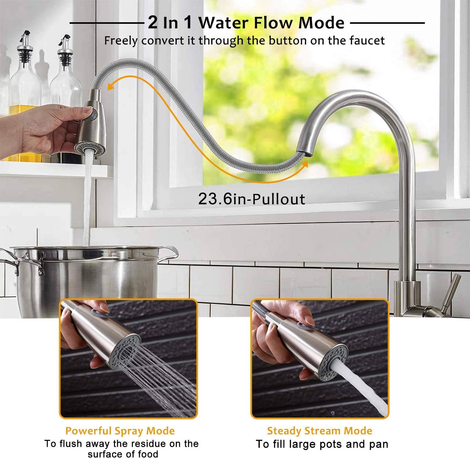 Kitchen Faucets Single Handle Kitchen Home Improvement - DailySale