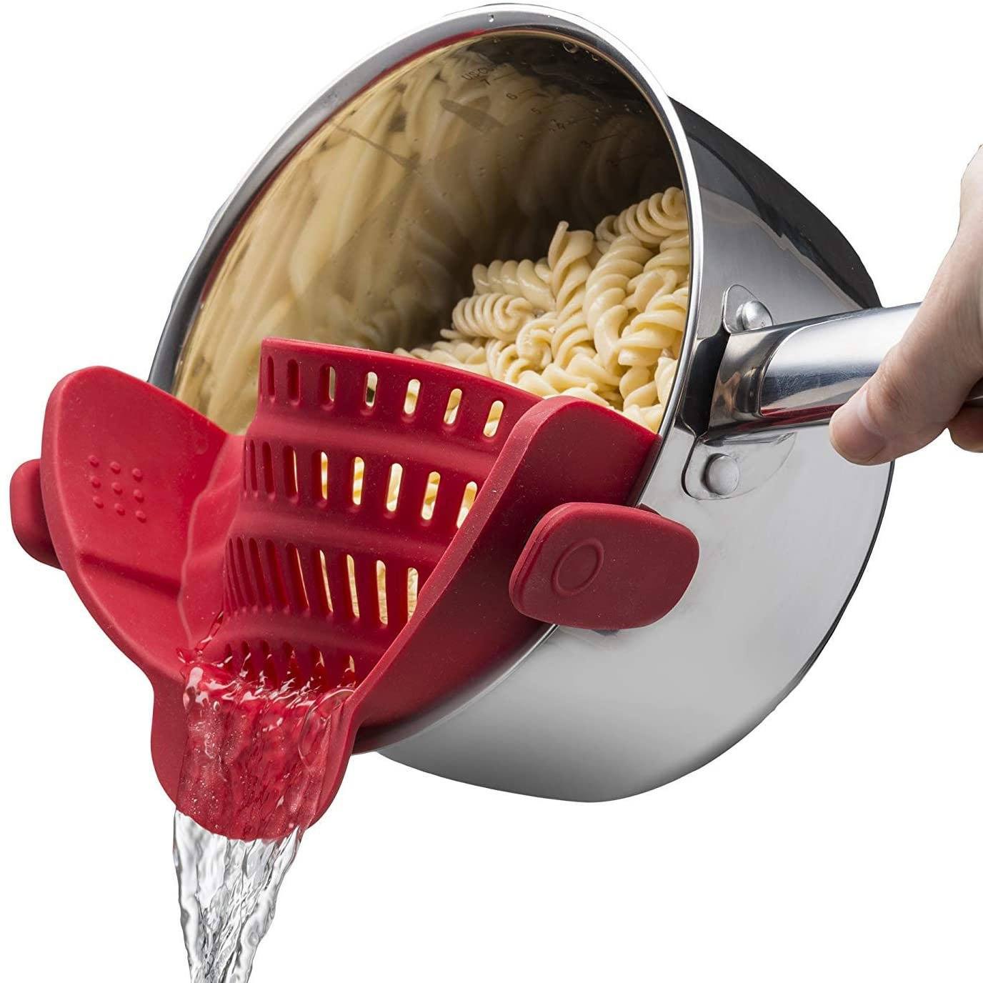 Kitchen Gizmo Snap N Strainer Kitchen & Dining Red - DailySale