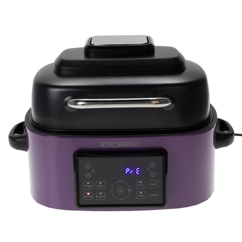 Kitchen HQ 7-in-1 Air Fryer Grill with Accessories (Refurbished) Kitchen Appliances Purple - DailySale