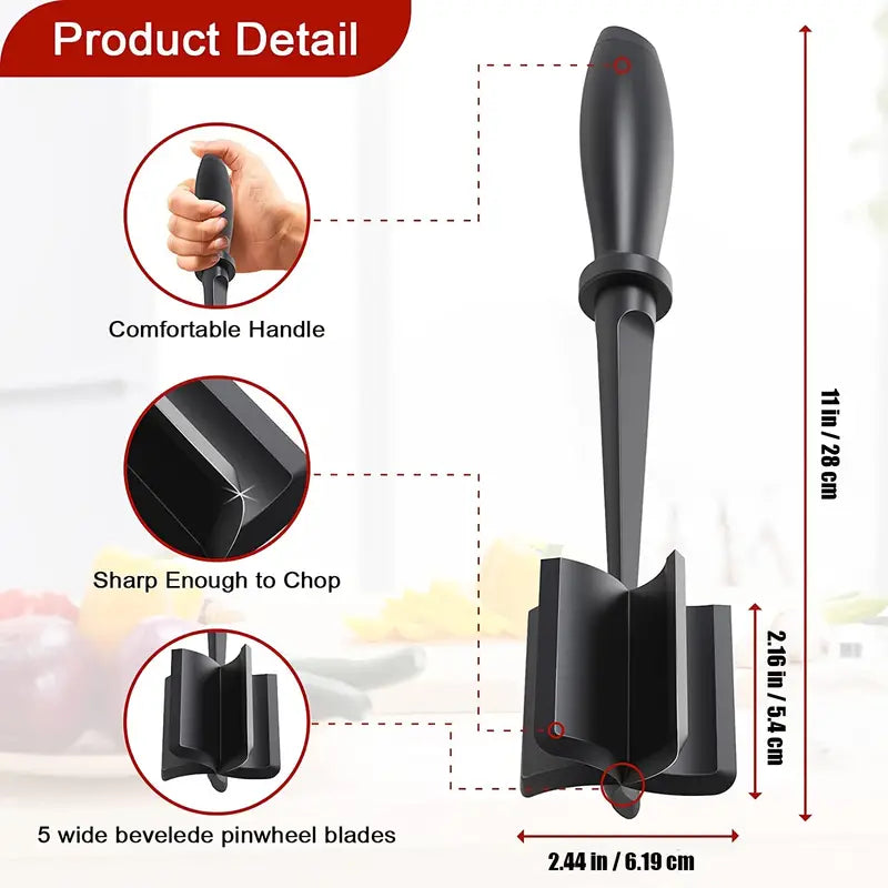 Kitchen Meat Chopper Ground Beef Masher Utensil Heat Resistant Non-Stick Kitchen Tools & Gadgets - DailySale