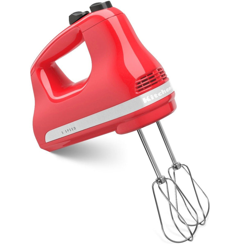 KitchenAid 5-Speed Ultra Power Hand Mixer Kitchen Essentials Dark Red - DailySale