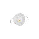 KN95 White Disposable Face Masks with Flow Exhalation Valve Wellness & Fitness 1-Pack - DailySale