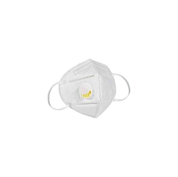 KN95 White Disposable Face Masks with Flow Exhalation Valve Wellness & Fitness 1-Pack - DailySale