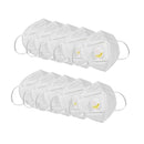 KN95 White Disposable Face Masks with Flow Exhalation Valve Wellness & Fitness 10-Pack - DailySale