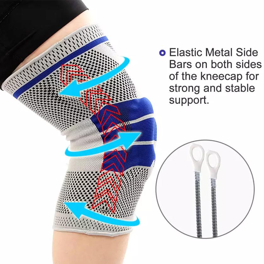 Knee Brace Compression Sleeve Knee Pads Support for Meniscus Tear Single Wrap Wellness - DailySale