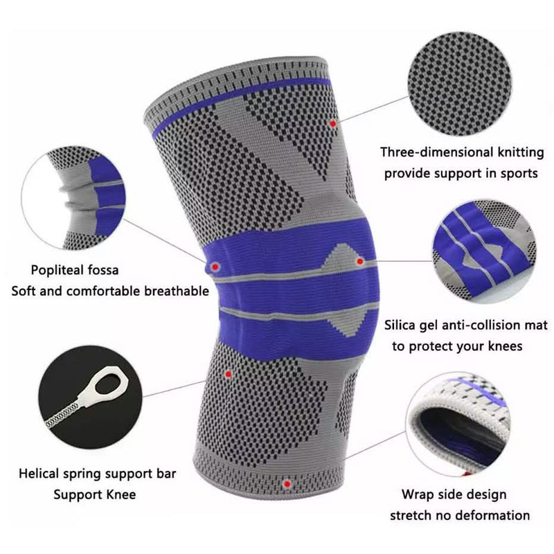 Knee Brace Compression Sleeve Knee Pads Support for Meniscus Tear Single Wrap Wellness - DailySale