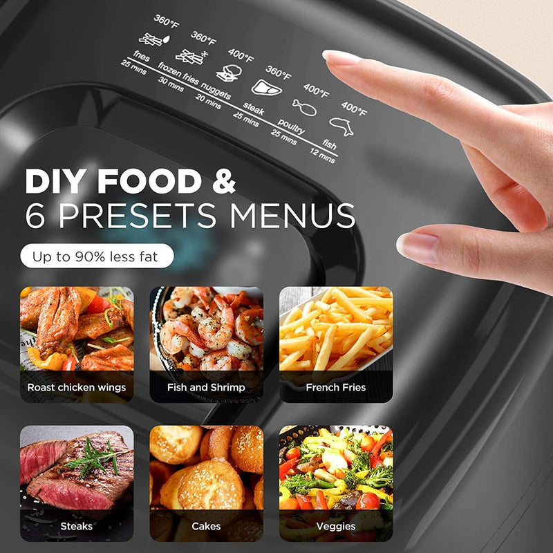 KOIOS 7.8 QT Large Air Fryer Dehydrator Kitchen Appliances - DailySale
