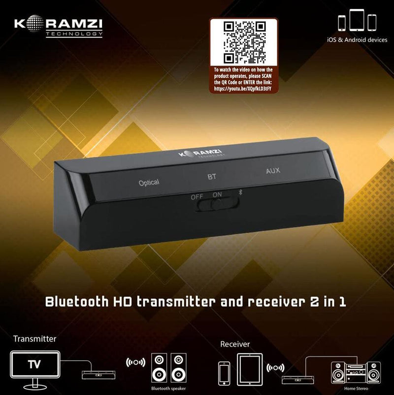 Koramzi 2-in-1 Bluetooth HD Transmitter and Receiver Gadgets & Accessories - DailySale