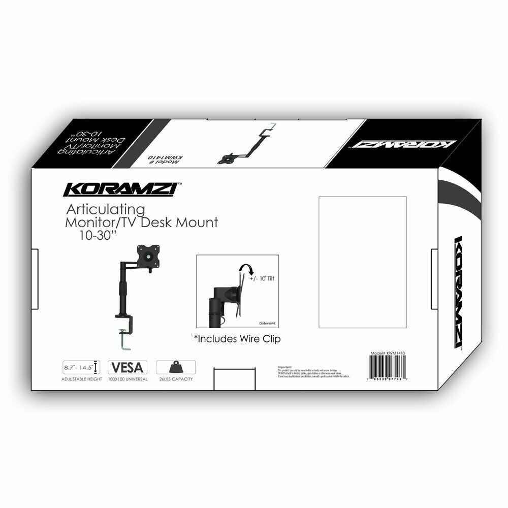 KORAMZI Articulating TV/Monitor Mount TV & Video - DailySale