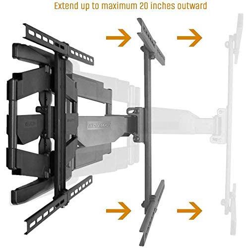 KORAMZI KWM3664AT-PRO Articulating TV Wall Mount for Curved & Flat Pane TV & Video - DailySale