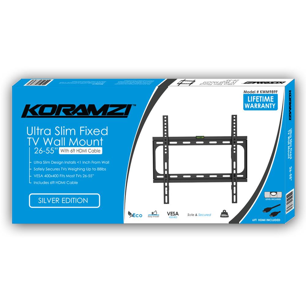 Koramzi Ultra Slim Fixed TV Wall Mount TV & Video - DailySale